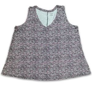 Pink & White Animal Print Swing Tank